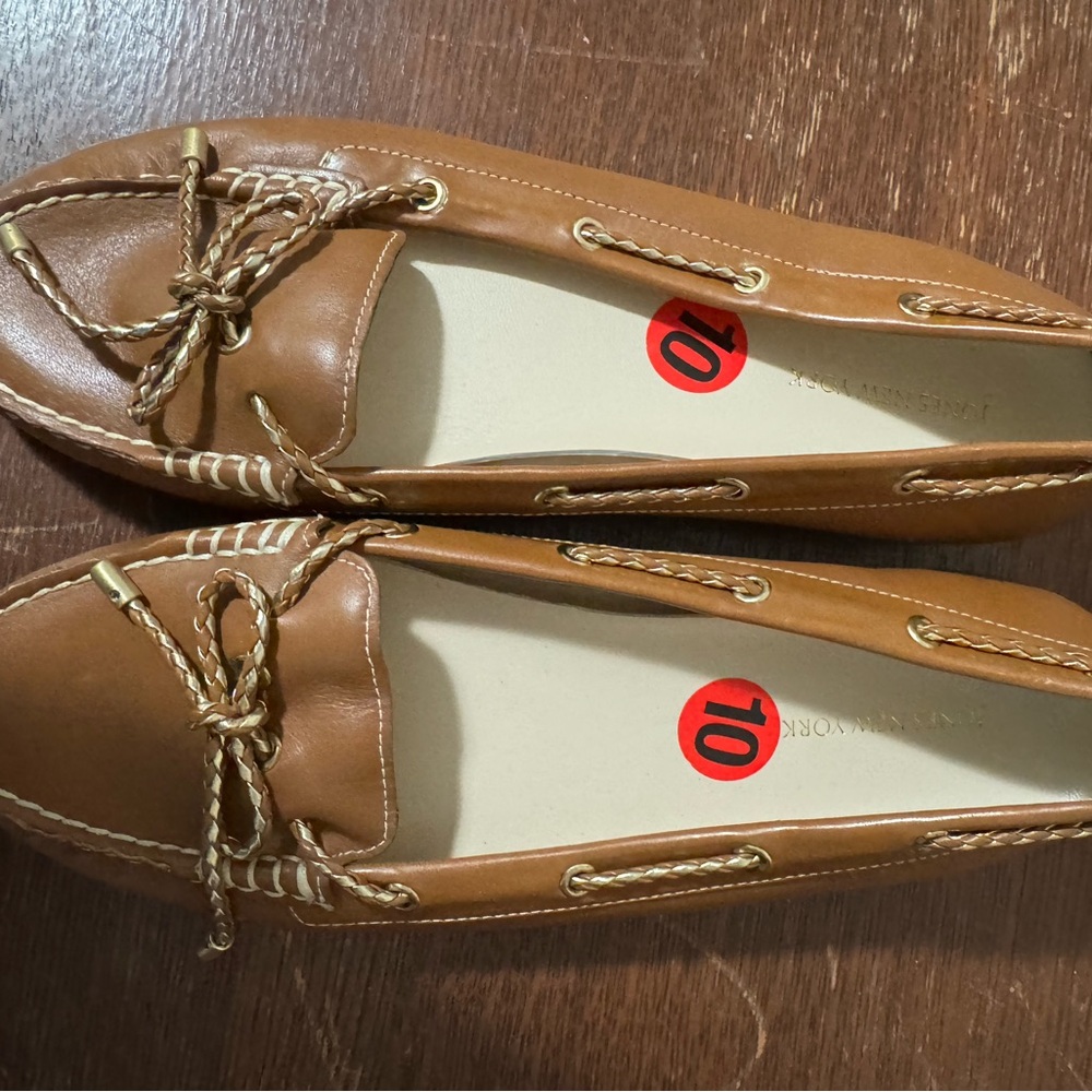 JNY Tan loafers
